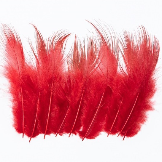 Veniard Ltd Golden Pheasant Body Feather Subs Red